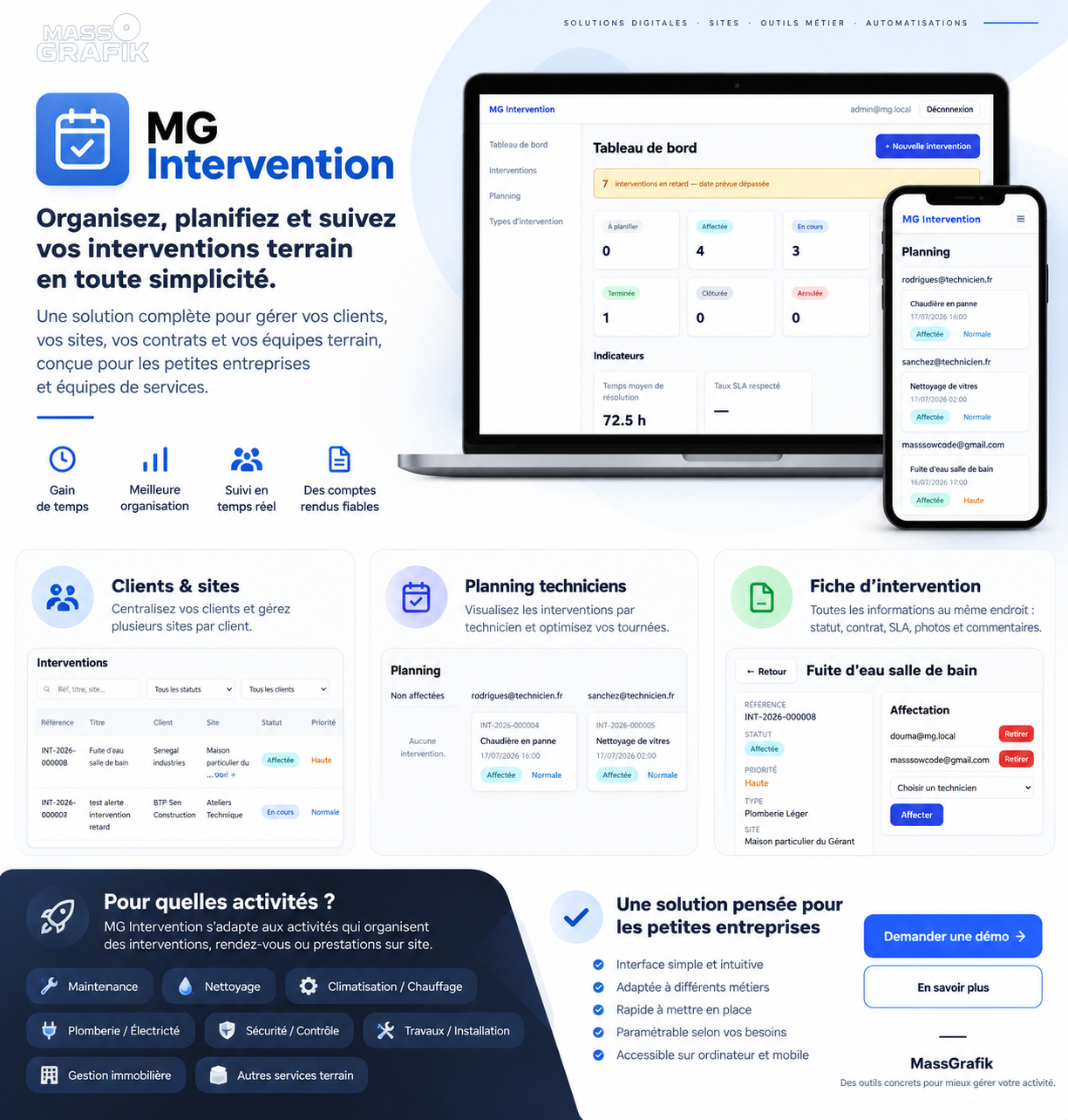 Outils de gestion sur mesure